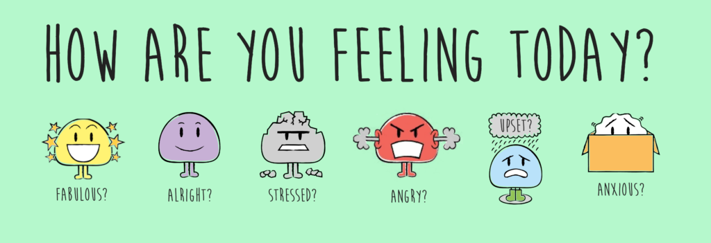 How are you feeling today? Fabulous? Alright? Stressed? Angry? Upset? Anxious?